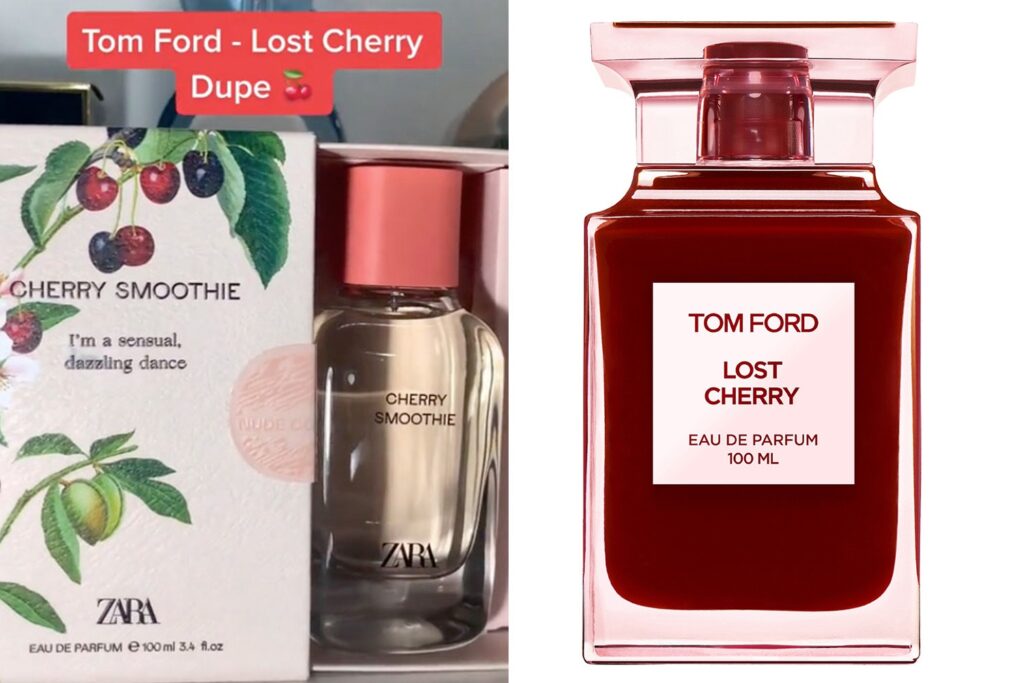 Zara dupes Tom Ford Lost Cherry