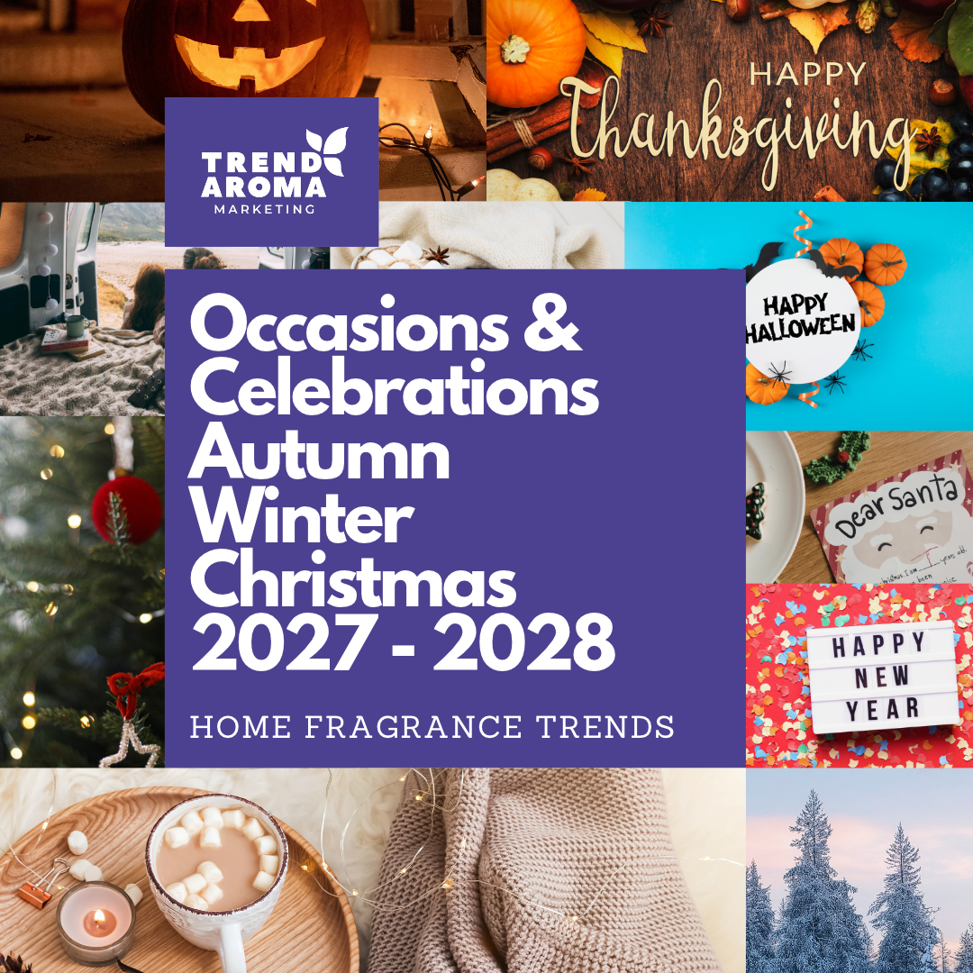 Autumn + Winter + Christmas 2027-2028 Occasions and Celebrations Home Fragrance Trends